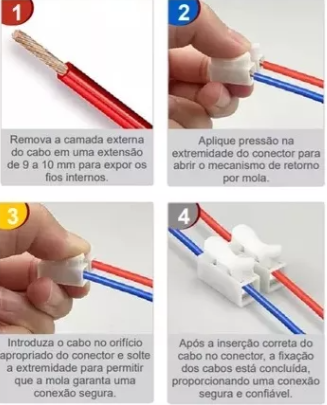 FácilFix - Conector Rápido para Fios Elétricos