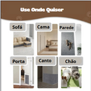 Tapete Anti-Riscos, Arranhador para Gatos Autoadesivo e Aparável. Protetor de Sofás, Móveis e Paredes