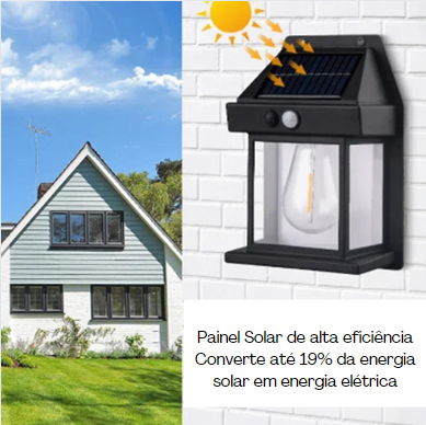 Ecoluz - Refletor Solar com Detector de Movimento